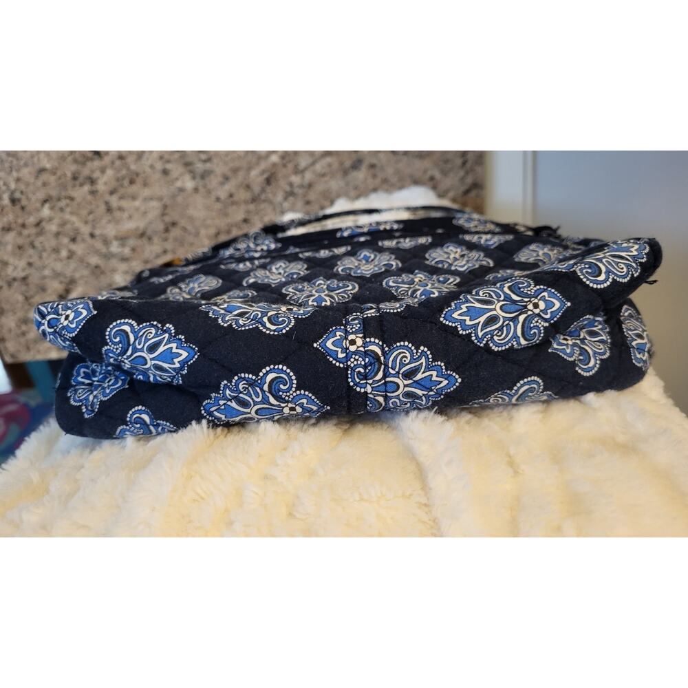 Vera Bradley Quilted Crossbody Bag Handbag Purse Calypso Blue - Picture 12 of 16